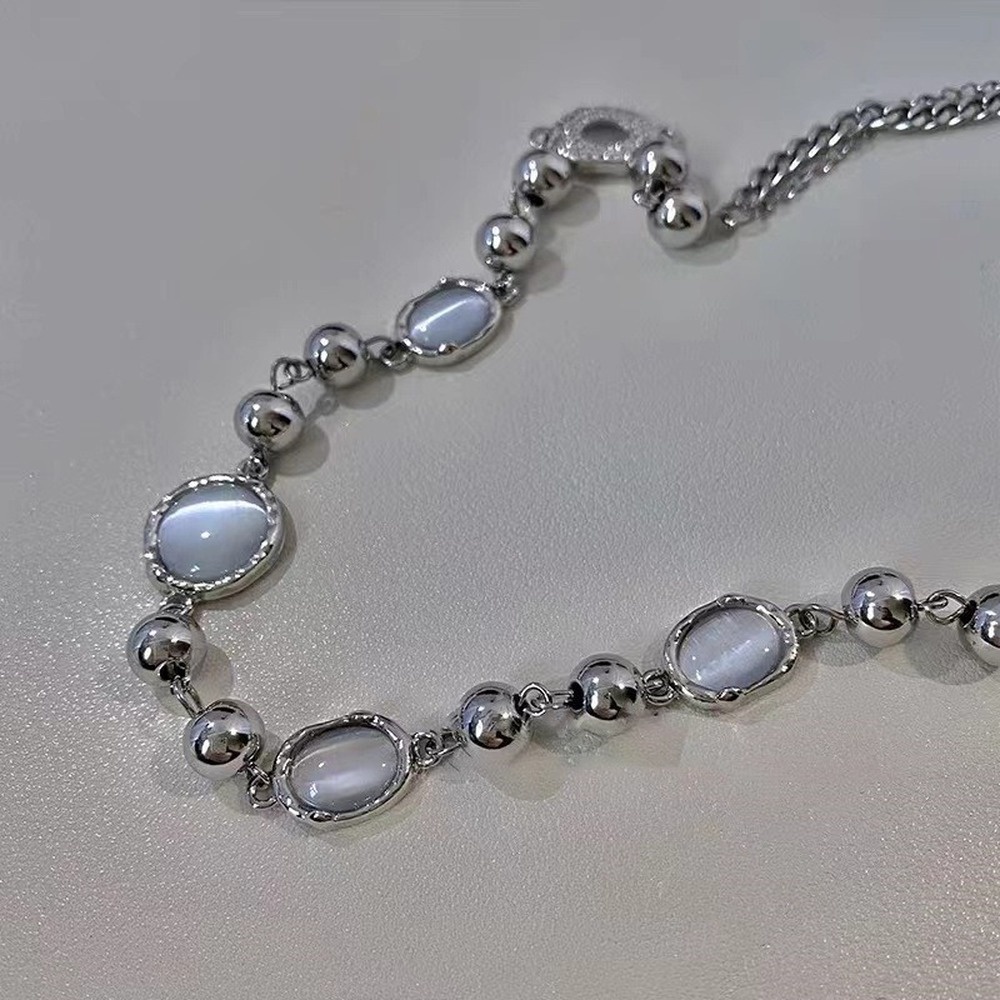 Vòng cổ Đính Đá Opal Cao Cấp Sang Trọng Cho Nữ