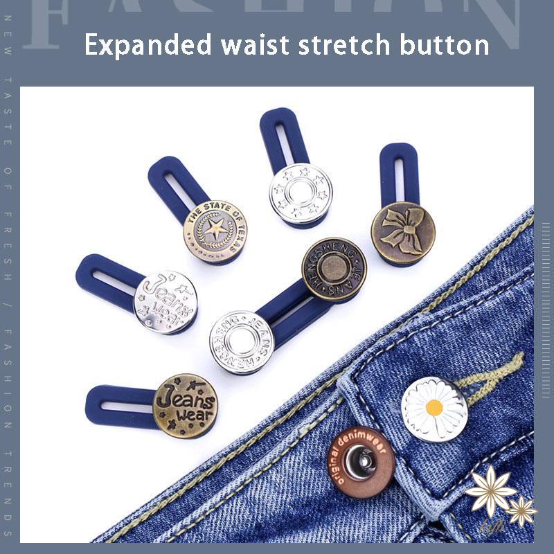 Nút nới rộng lưng quần jean không cần may tiện dụng