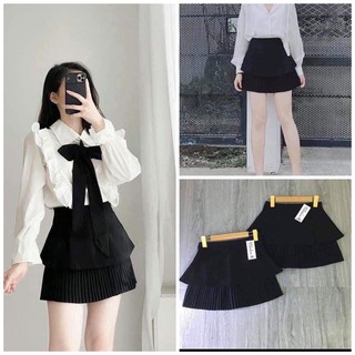 Váy xoè ngắn 2 tầng