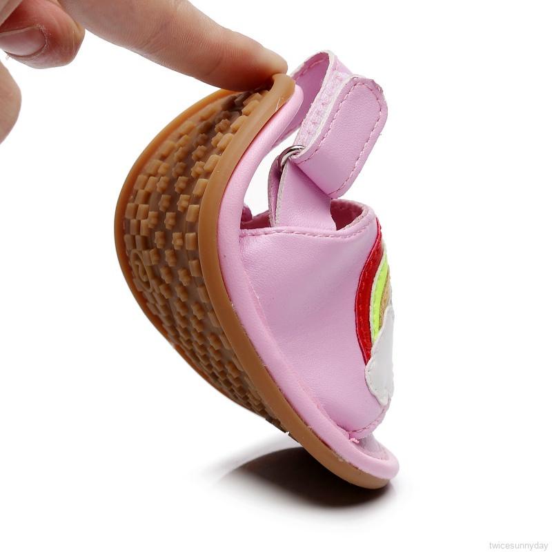 Xăng đan Đế Cao Su Mềm Chống Trượt Họa Tiết Cầu Vồng Dành Cho Bé Trai Bé Gái