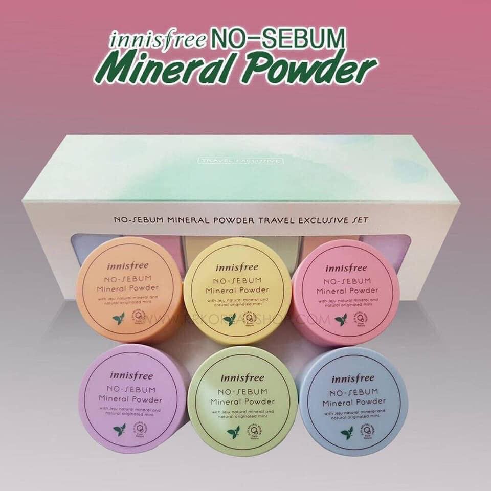 Phấn Phủ Dạng Bột Kiềm Dầu Innisfree – No Sebum Mineral Powder