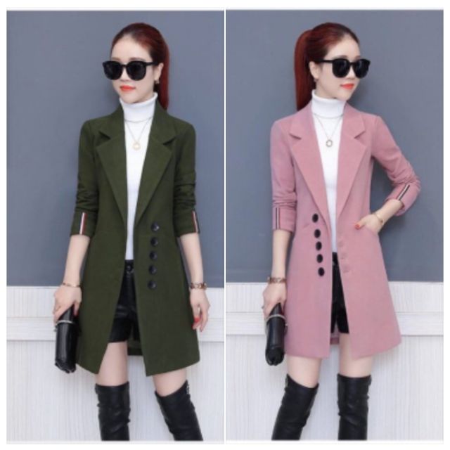 👗 HÀNG NHẬP - ÁO KHOÁC DẠ FORM DÀI CỔ VEST CAO CẤP