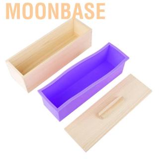 Khuôn silicon chữ nhật làm xà phòng DIY 1200ml có nắp đậy tiện dụng
