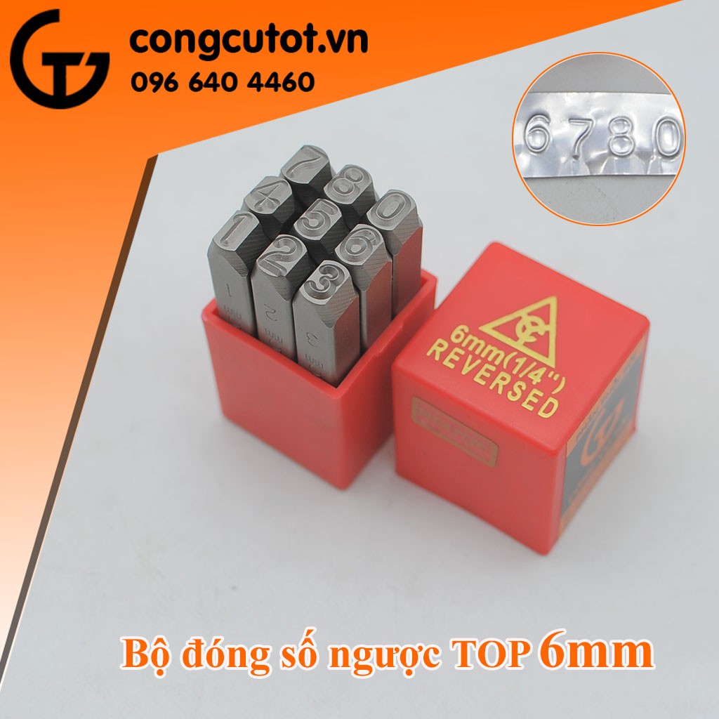 Bộ đóng số Ngược TOP 6mm