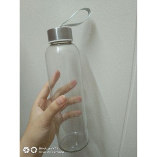 Chai Nước Thủy Tinh Có Dây Xách 500ml, 300ml