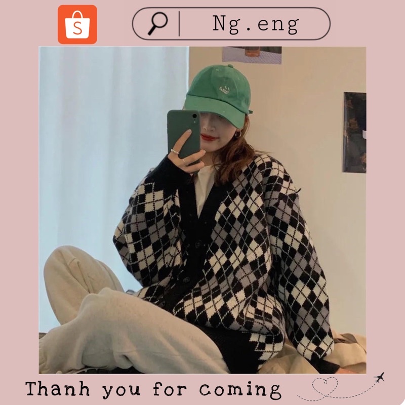 CADIGAN LEN ÁO KHOÁC LEN KẺ MẪU MỚI 2021 " ẢNH THẬT MẪU SHOP " | BigBuy360 - bigbuy360.vn