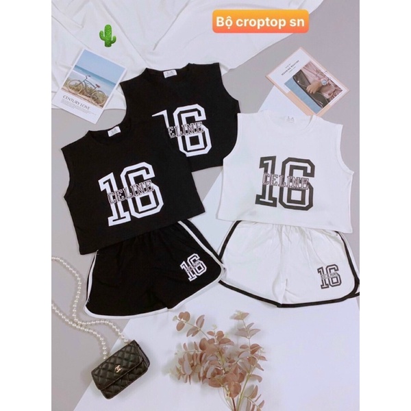Set bộ croptop quần đùi số 16 - S0P