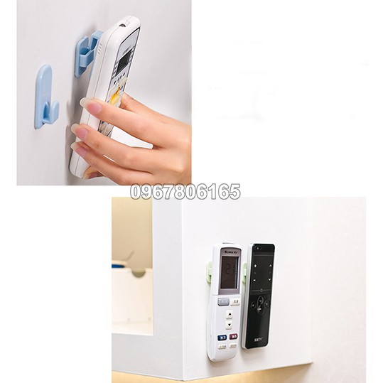 Bộ 2 móc dán tường treo điều khiển TV tiện dụng