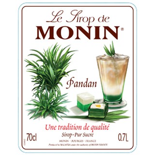 Siro lá Dứa Monin (Pandan syrup) - chai 700ml
