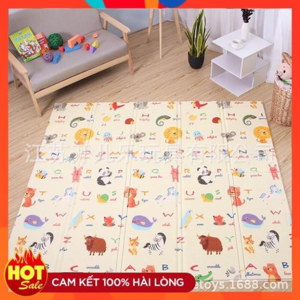 [LOẠI TO-2m]Thảm trải sàn, thảm xốp cho bé hình con vật, thảm gấp gọn chống thấm