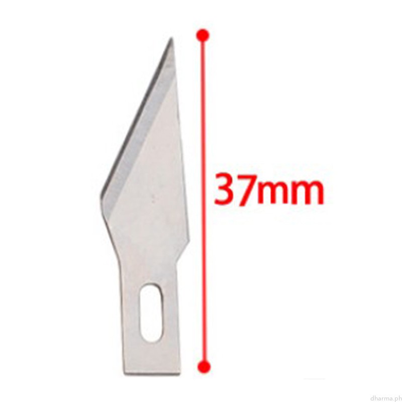 Set dao mổ kim loại khắc thủ công + 10 lưỡi thay