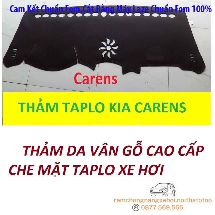 THAM TAPLO DA VÂN KIA CARENS THẢM TRẢI LÓT TAPLO CAO CẤP 3 LỚP CHỐNG TRƯỢT CHỊU NHIỆT XE HƠI BAO HÀI LÒNG