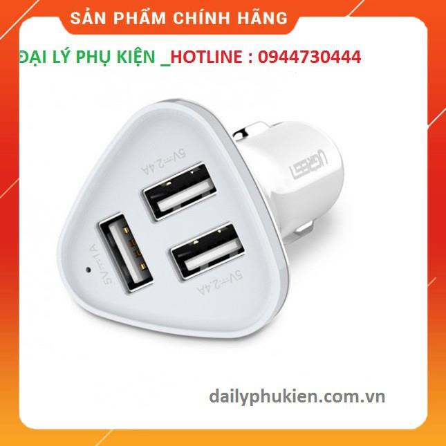Sạc trên ô tô 3 cổng 5,8A Ugreen 40285 dailyphukien