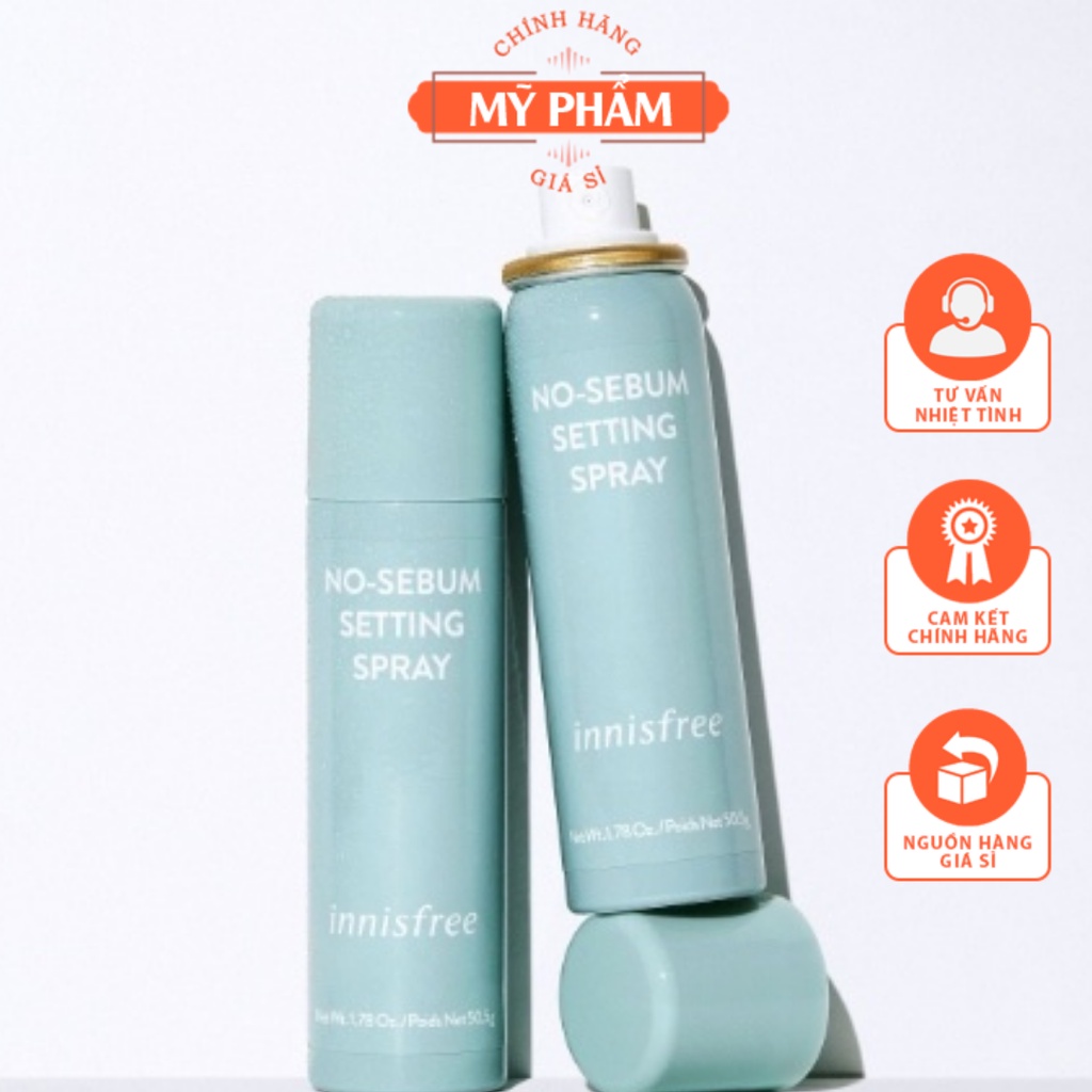 Xịt Khoáng Kiềm Dầu Innisfree No Sebum Setting Spray 50ml