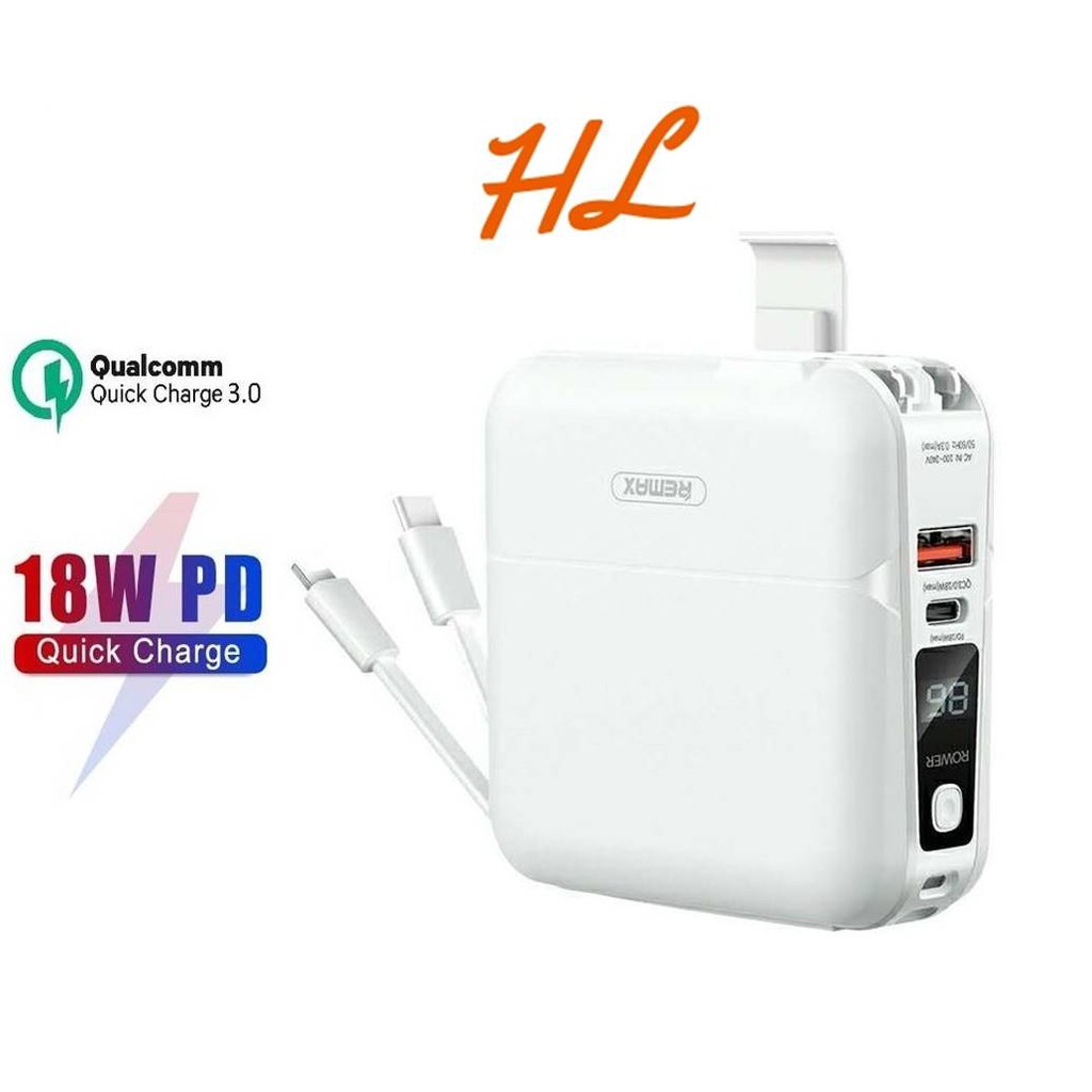 Pin Sạc Dự Phòng REMAX RPP-20 Dung Lượng 15000mAh - Hỗ trợ sạc nhanh PD 3.0 và QC 3.0 - Hưng Long PC