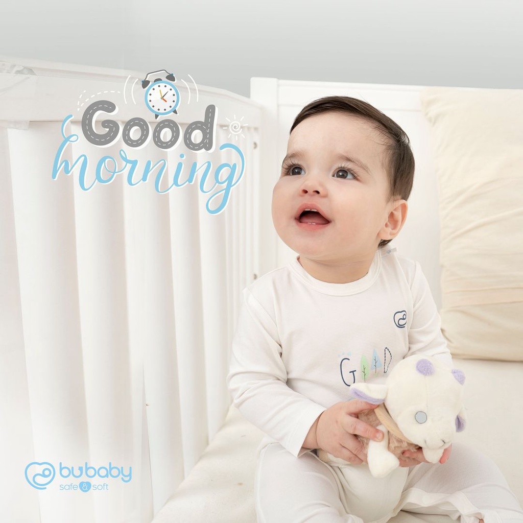 Body cài vai dài tay Candie Nite , New Mooon Bu Baby dành cho bé trai bé gái mềm mại an toàn.