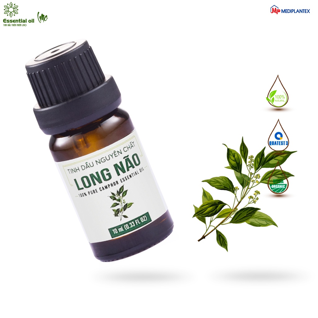 Tinh dầu long não LINO 10ml, tinh dầu thiên nhiên nguyên chất hương thảo mộc nguyên chất cty dược Mediplantex