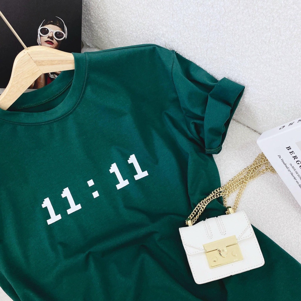 [FREESHIP ĐƠN TỪ 50K] Áo phông Nam Nữ 11:11 Streetwear Áo Thun Nam Form Rộng Basic Cotton Oversize