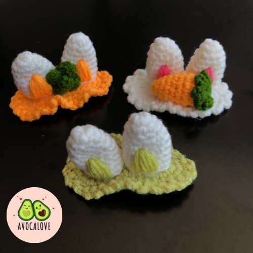 Kẹp Tóc Len Handmade - Nhận Làm Theo Yêu Cầu