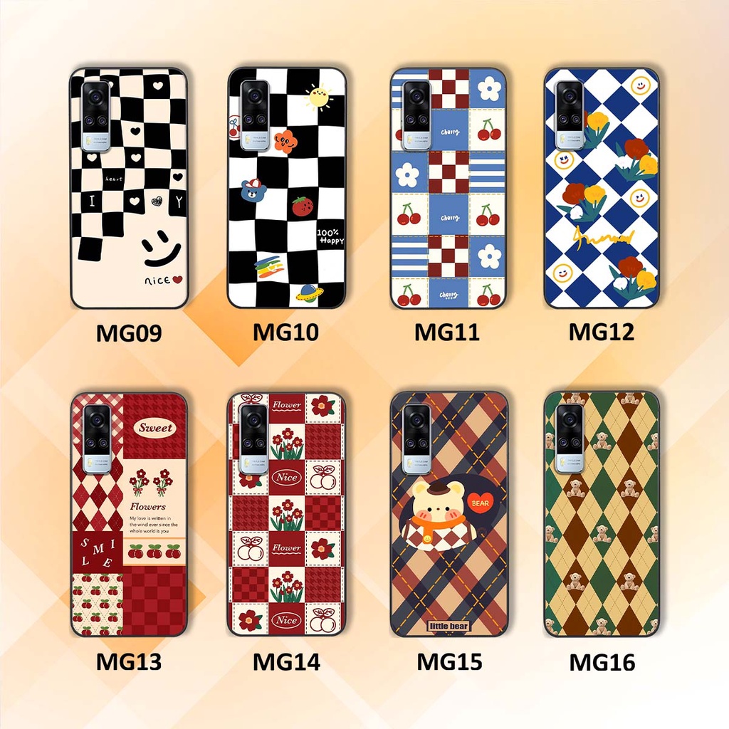 Ốp Vivo Y51 2020 họa tiết hoa, gấu thời trang, ốp dẻo bền đẹp