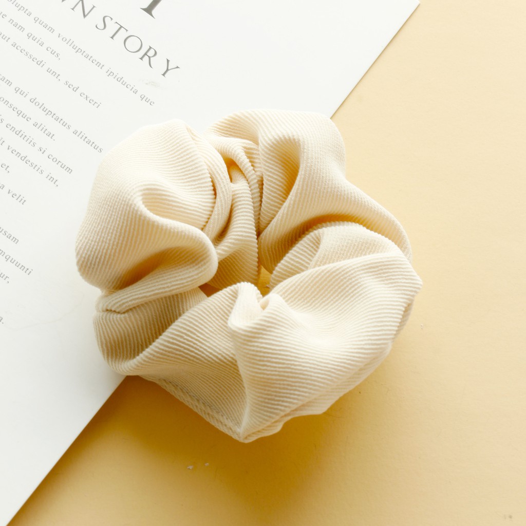 Dây Buộc Tóc Họa Tiết Kẻ Sọc Thời Trang Đơn Giản Phong Cách Retro