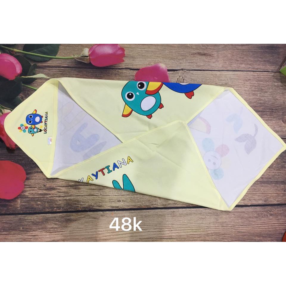 Chăn Ủ Cotton In Hình, Khăn Ủ Cho Bé Sơ Sinh