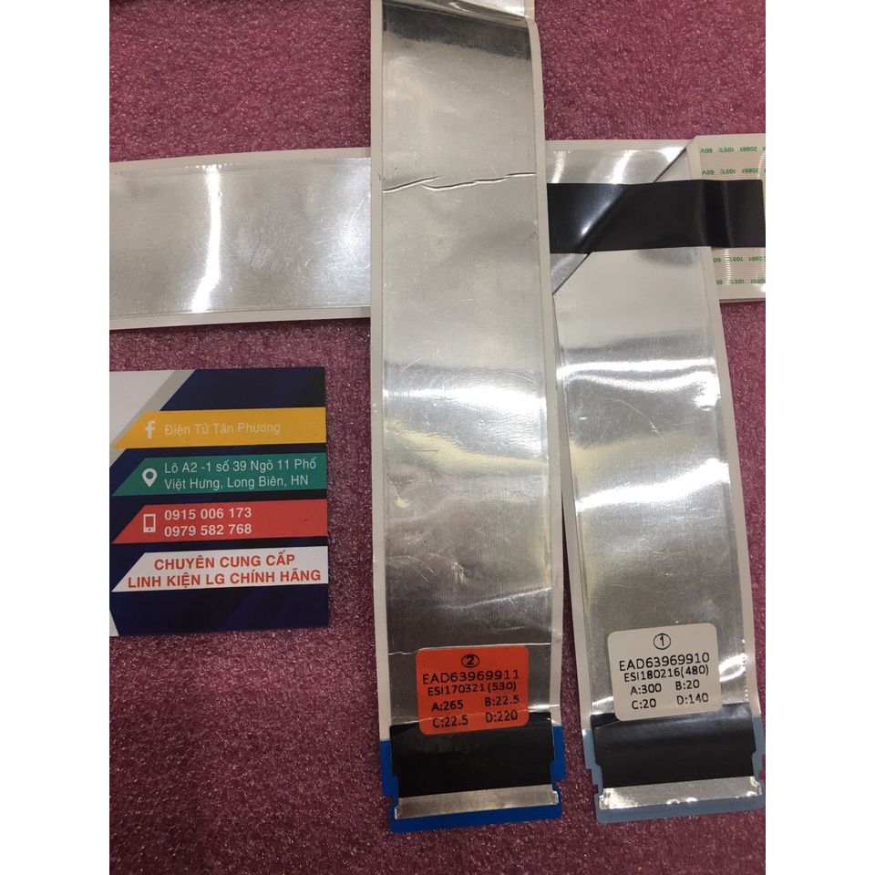 Cable,FFC cáp từ bo mạch chính lên màn hình tivi LG 43UJ632 43UJ652 49UJ632 55UJ632 55UJ652EAD63966606 EAD63969905
