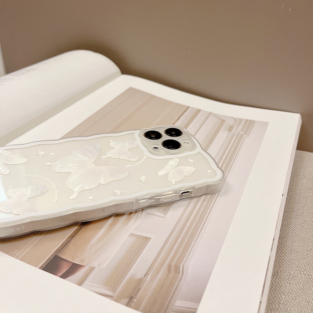 Ốp lưng  trong lượn sóng cánh bướm 6/6s/6plus/6splus/7/7plus/8/8plus/xs/11/12/13/14/pro/max/plus/promaxTLS26
