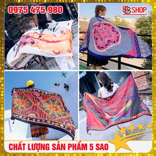 Khăn choàng thổ cẩm đi biển - khăn choàng cổ họa tiết boho giữ ấm