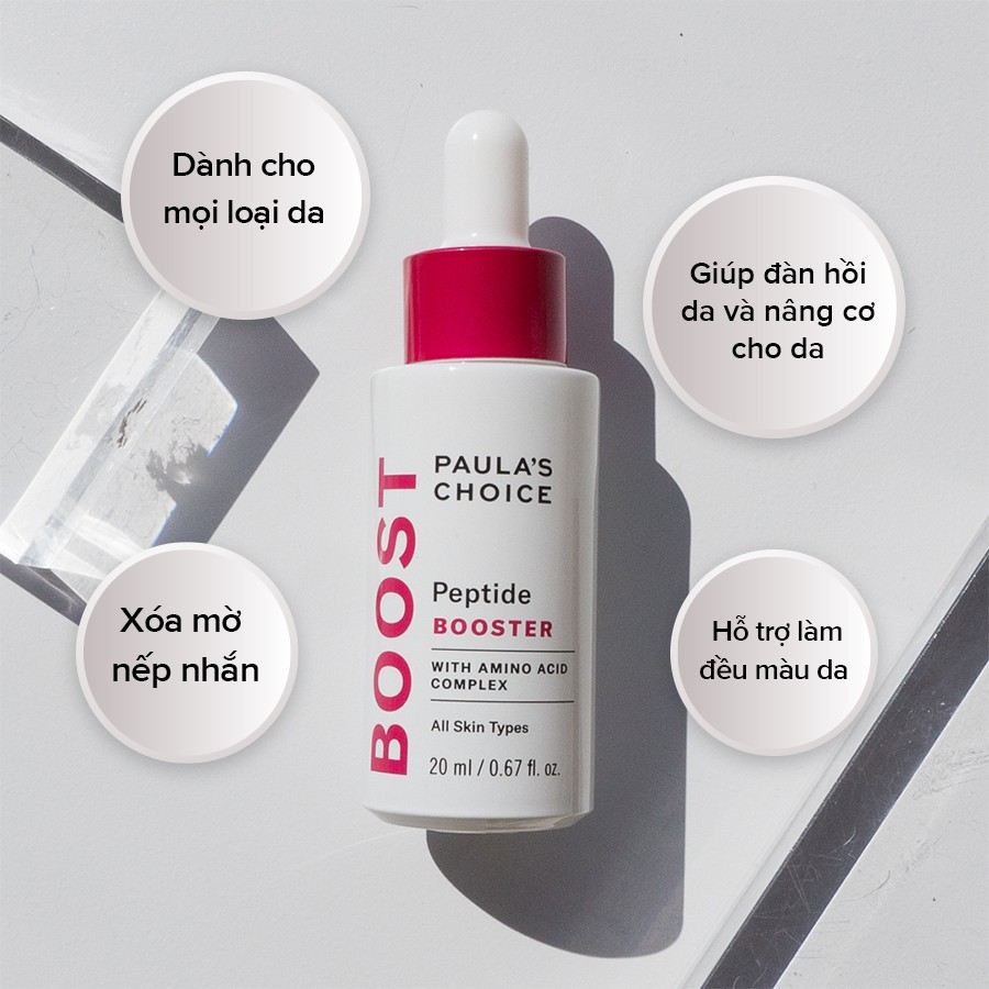 Tinh Chất Phục Hồi Làm Khỏe và Săn Chắc Da Paula's Choice Peptide Booster mini & full size 5 - 20ml - Khongcoson
