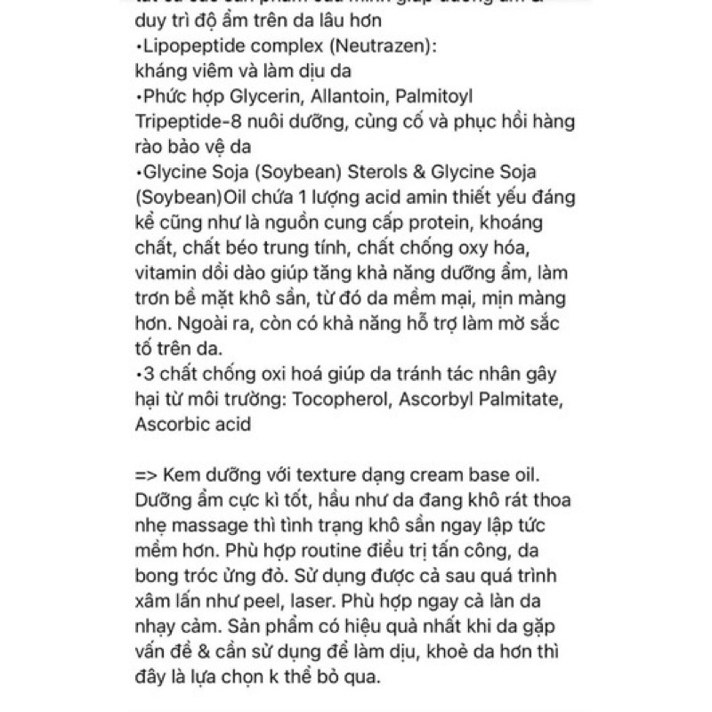 Kem dưỡng siêu phục hồi cho da sau peel, Treatment - Teoxane Deep Repair Balm