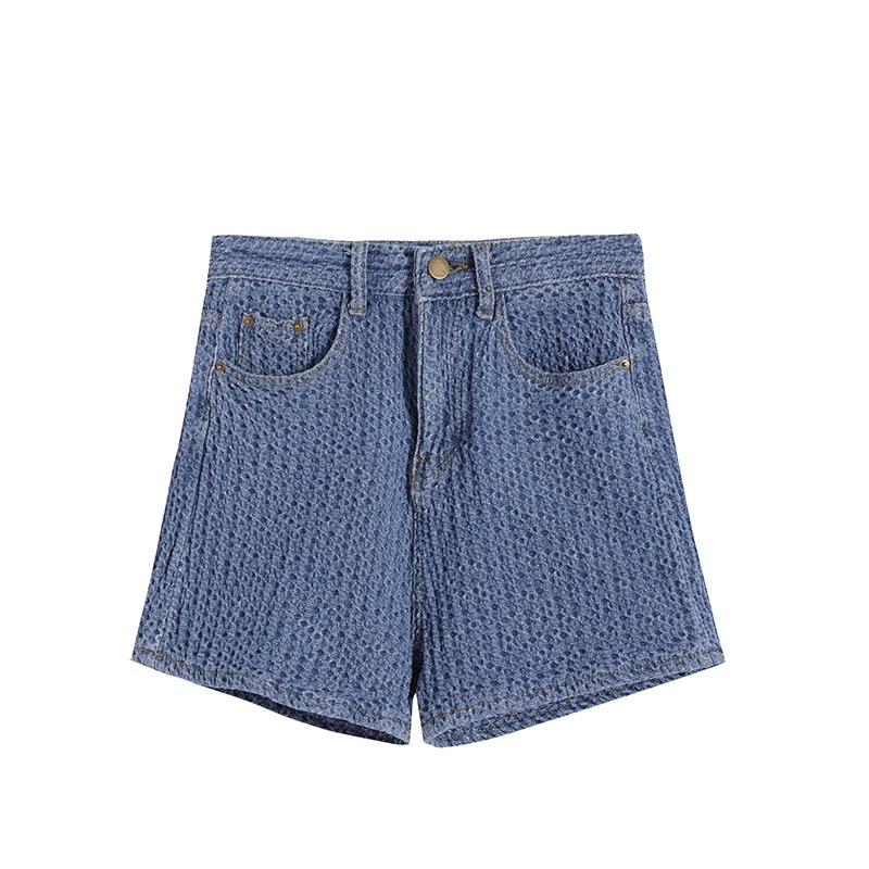 Quần short jean denim nữ hack dáng