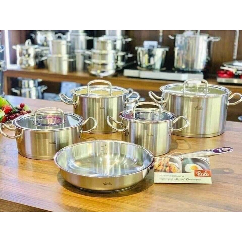 🌿🌿🌿 Bộ nồi Fissler Profi Original set 5 FISSLER ORIGINAL PPROFI - 🇩🇪🇩🇪MADE IN GERMANY