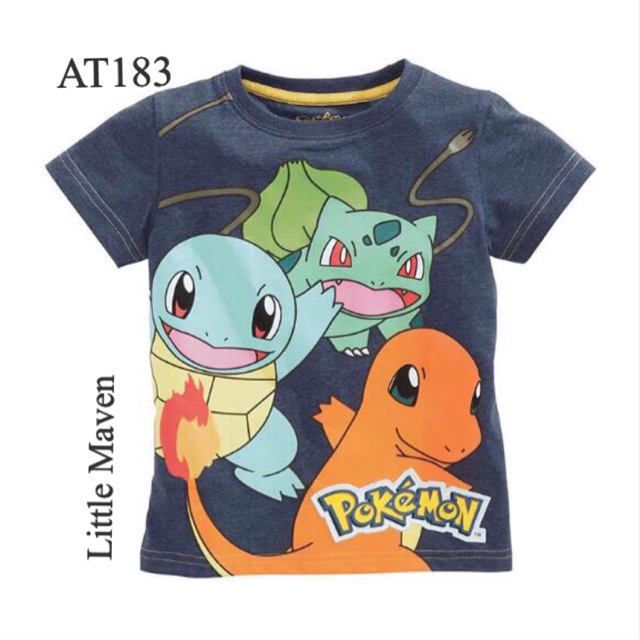 18m-6T: Áo thun Little Maven Pokemon