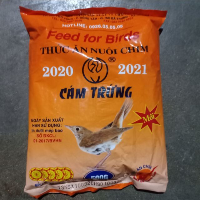 Cám trứng cho tất cả loại chim – Thức ăn nuôi chim cảnh 500g