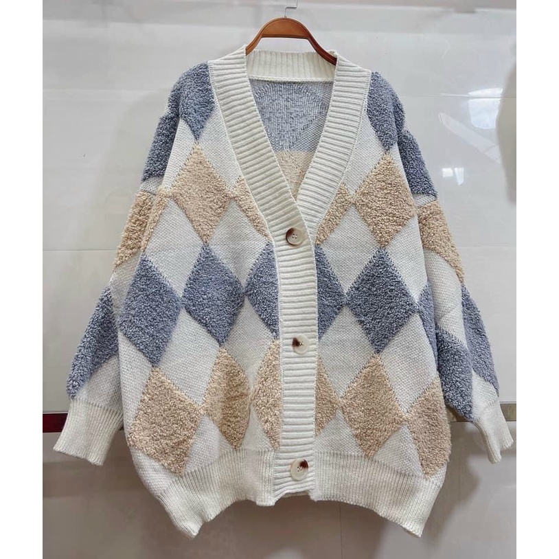 [ÁO CHOÀNG] Áo khoác len Cadigan lông thỏ phong cách Hàn Quốc freesize cho nữ | BigBuy360 - bigbuy360.vn