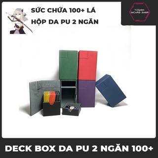[Deck box da ] Hộp đựng thẻ bài 100+ chính hãng bằng da PU nhiều màu giá rẻ cho thẻ Yugioh, Pokemon, vanguard.