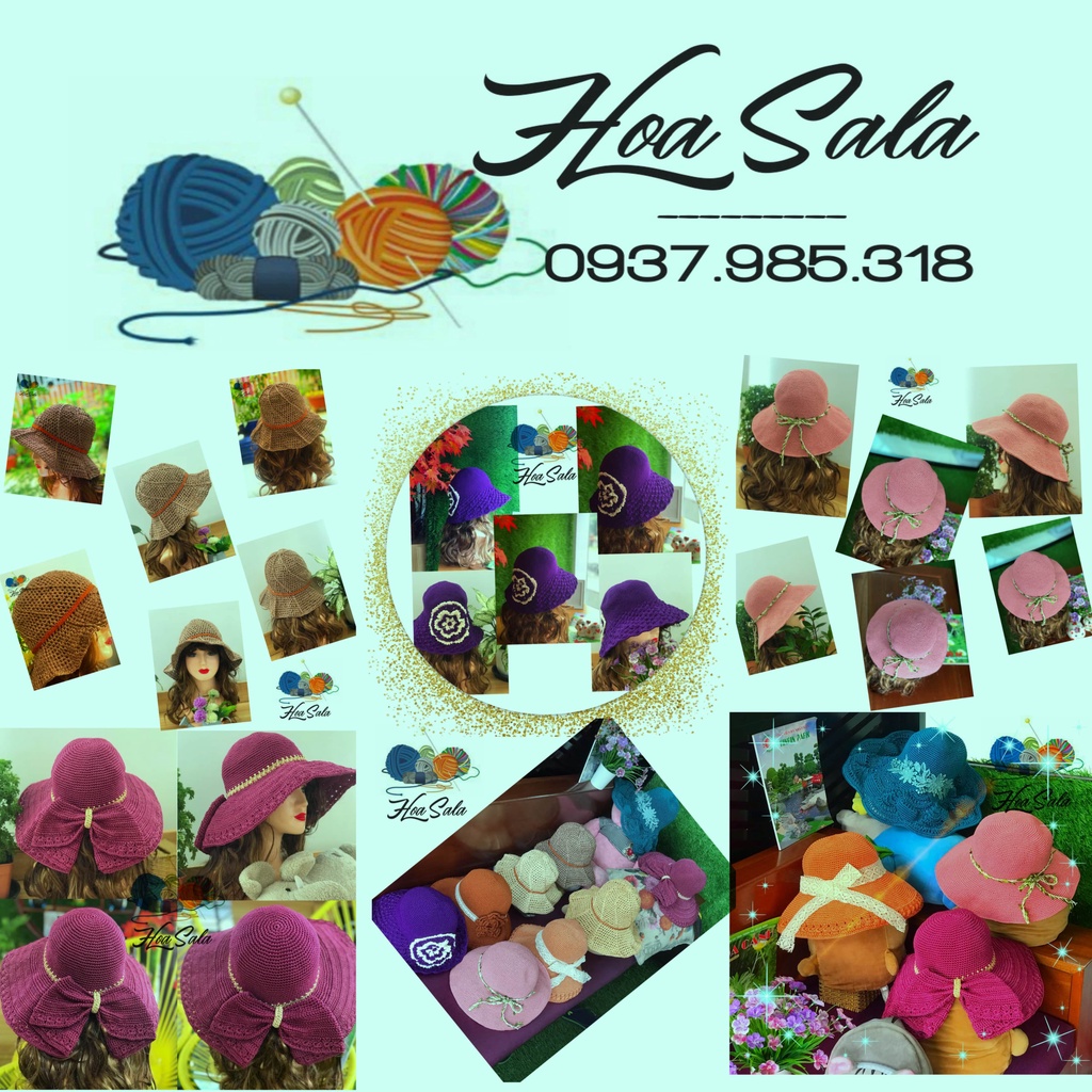 NÓN HANDMADE-THỜI TRANG THỦ CÔNG ĐỘC ĐÁO TINH TẾ KHÔNG ĐỤNG HÀNG