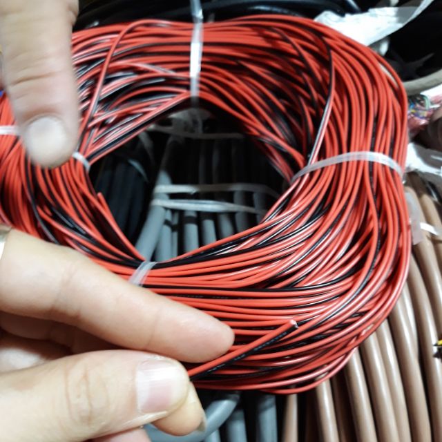 10m dây điện đôi 26AWG 0.15ly