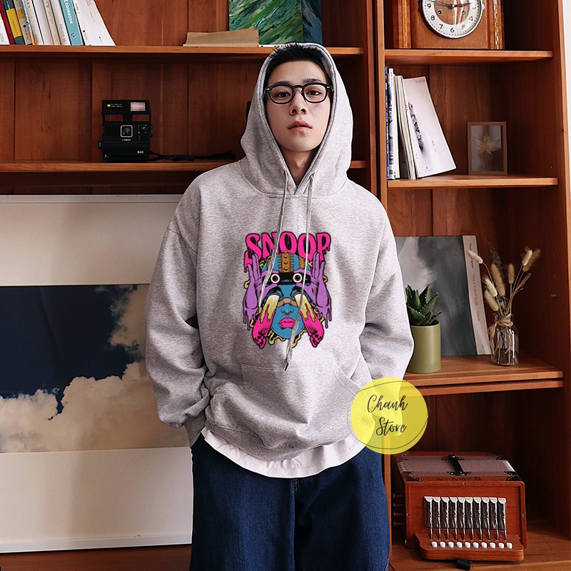 Áo Hoodie Form Rộng Unisex Snoop