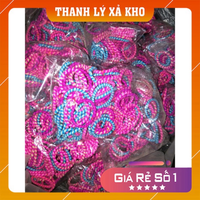 Dây thun buộc tóc 💕𝑭𝒓𝒆𝒆𝒔𝒉𝒊𝒑💕 Set 100 dây chun cột tóc sợi to