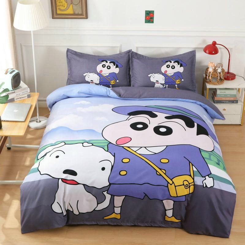 Bộ Chăn Ga Gối Cotton Magic 3D - Shin
