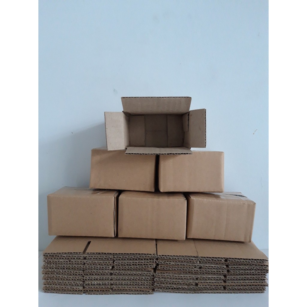 combo thùng giấy carton 100 hộp 10x6x6 -video gốc