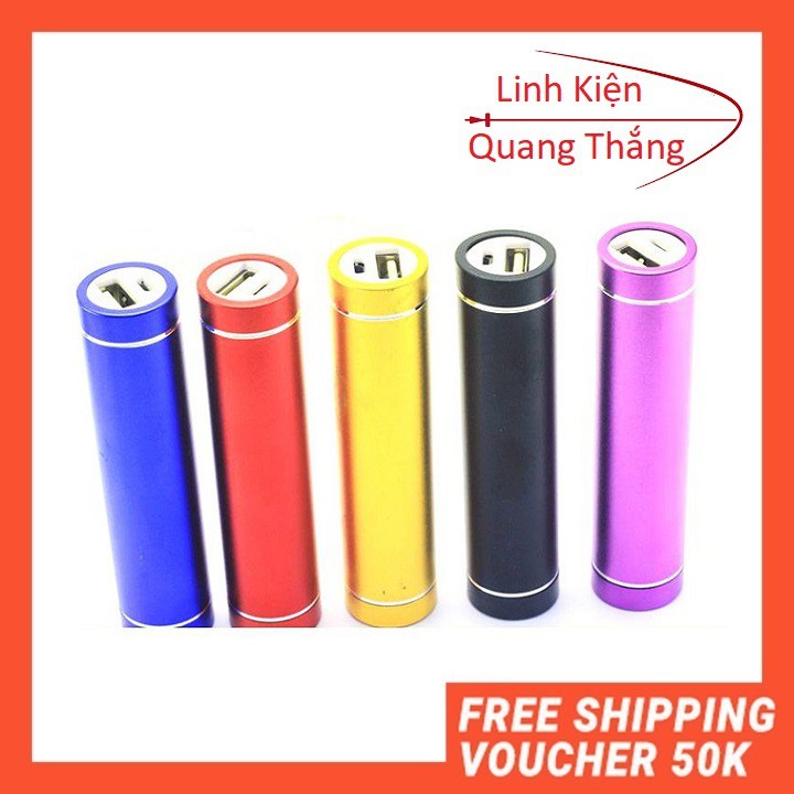 Box Sạc Dự Phòng 1 Cell 1A 18650 -Có Sẵn Lò Xo ( màu sắc ngẫu nhiên)