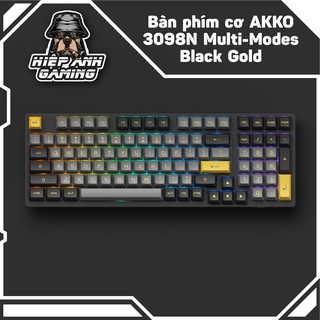 Bàn phím cơ AKKO 3098N Multi-modes Black Gold - TTC Switch (ACE) | Hàng chính hãng bảo hành 12 tháng