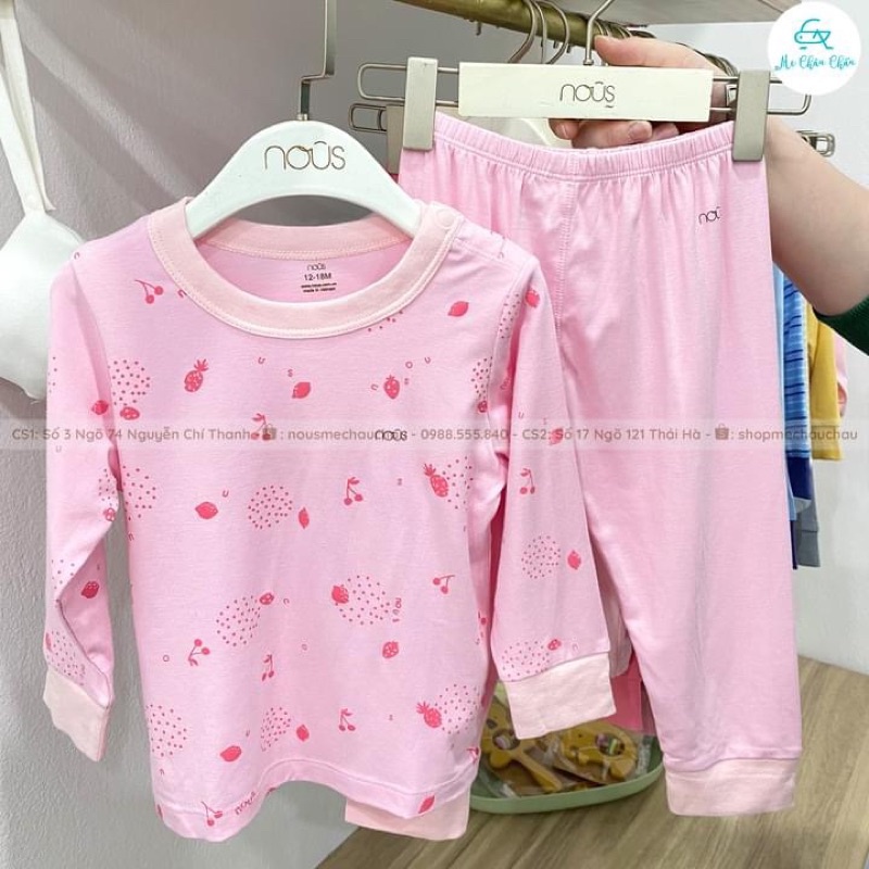 bộ nous dài tay 12-18m, 18-24m. hè thu