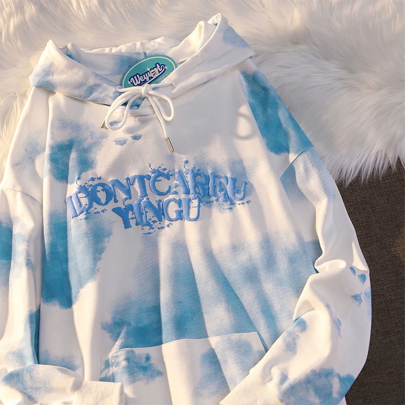 Áo hoodie dáng rộng thiết kế mới thời trang mùa xuân thu dành cho cặp đôi