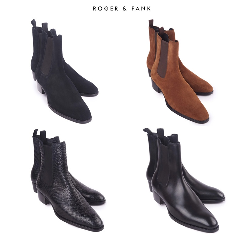 Giày da cao cấp chelsea boots ROGER &amp; FANK