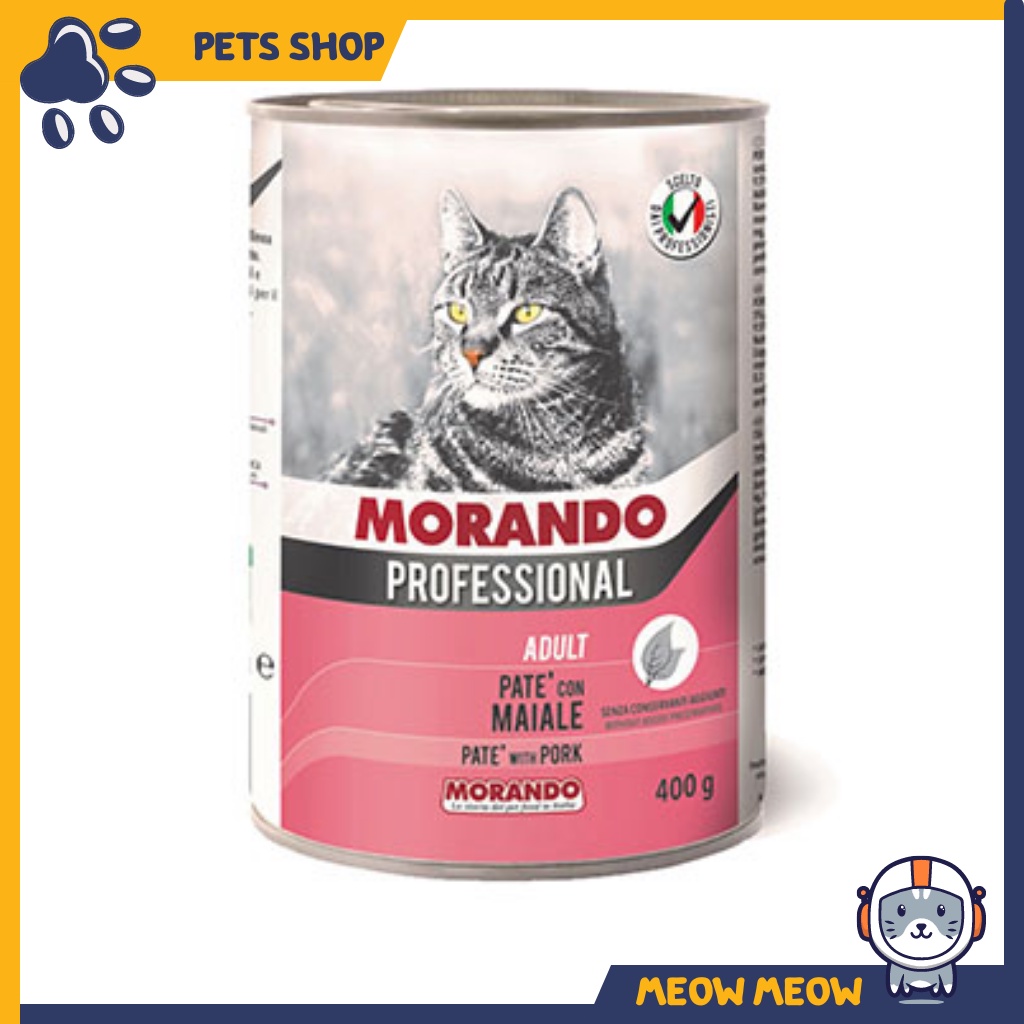Pate cho mèo Morando | Lon 400gr | Pate dinh dưỡng cho mèo.
