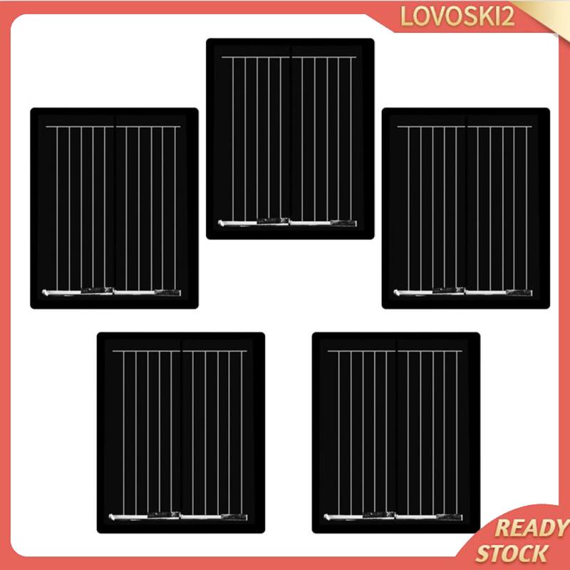 Bộ 5 Tấm Pin Năng Lượng Mặt Trời Mini Bằng Silicon Polycrystalline DIY Kích Thước 30x25mm 1V